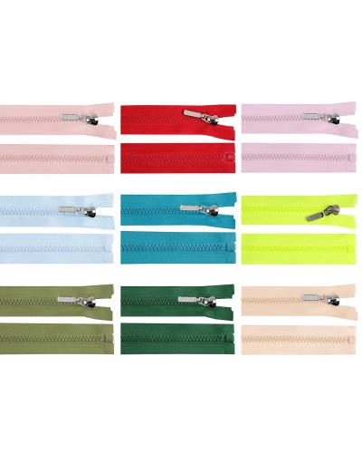 Fermoar din plastic nr. 5 lungime 60 cm cu glisor decorativ - 1 buc. | Mimib
