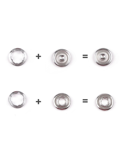Capse metalice Roland Baby Ø10 mm - 50 set | Mimib