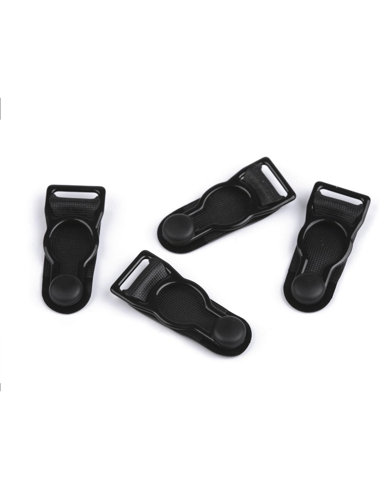 Velvety kovové - podväzkové zapínanie šírka 10 mm - 4 ks | Mimib