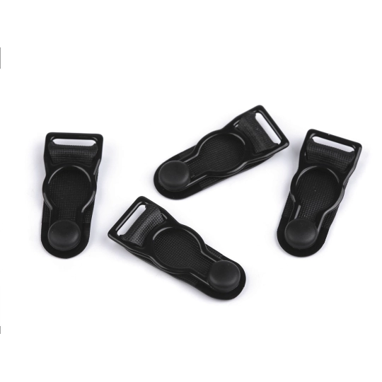 Velvety kovové - podväzkové zapínanie šírka 10 mm - 4 ks | Mimib