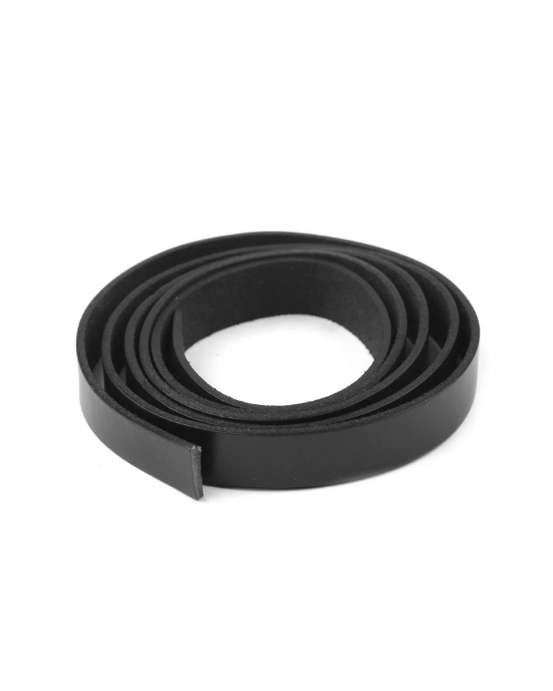 Kožený popruh / ucho na tašky - polotovar šírka 15 mm - 1 ks | Mimib