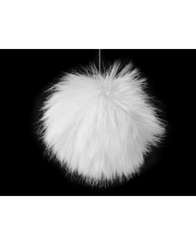 Kožušinový brmbolec s pútkom Ø8 cm - 1 ks | Mimib