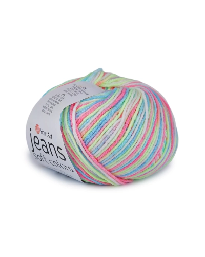 Pletacia priadza Jeans Soft Color 50 g - 1 ks | Mimib