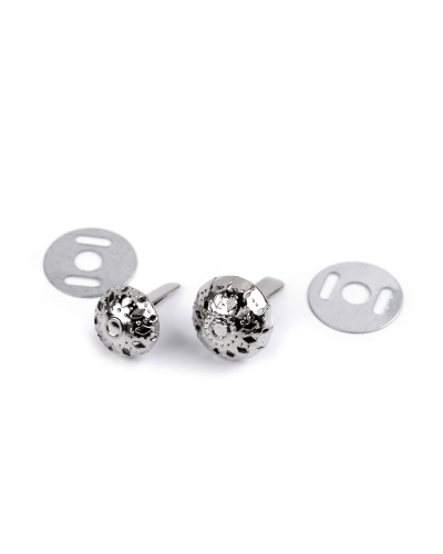 Dvojnôžkový klinec / kovové nožičky na kabelky filigrán Ø10 mm, 12 mm - 50 sada