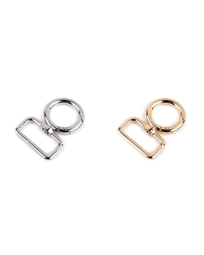 Kovová karabína otočná, prievlak 25 mm - 1 ks | Mimib