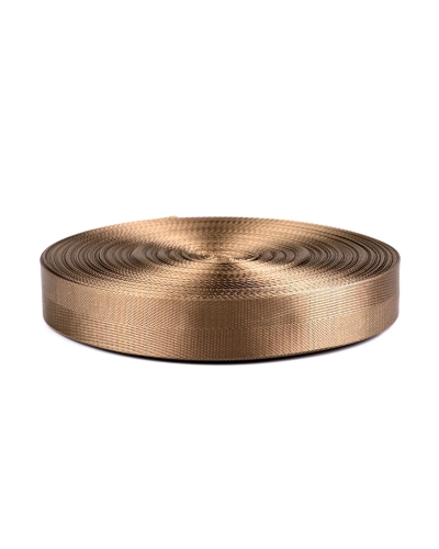 Hladký obojstranný popruh s leskom šírka 38 mm - 1 m