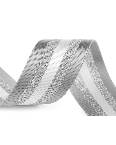 Chingă cu lurex dublă față lățime 50 mm - 1 m | Mimib
