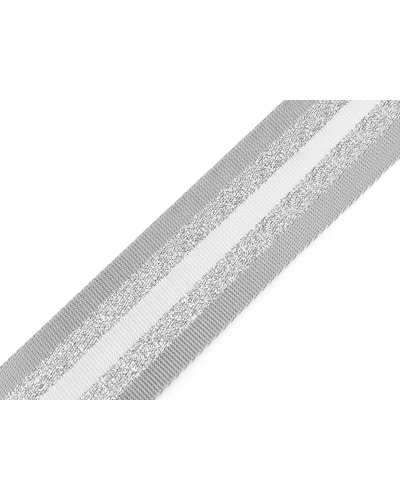 Chingă cu lurex dublă față lățime 50 mm - 1 m | Mimib