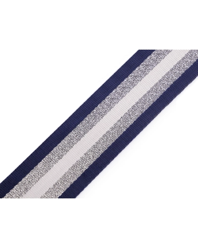 Chingă cu lurex dublă față lățime 50 mm - 1 m | Mimib