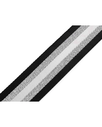 Chingă cu lurex dublă față lățime 50 mm - 1 m | Mimib
