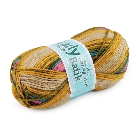 Fire de tricotat Lady Batik de Luxe 100 g - 1 buc. | Mimib