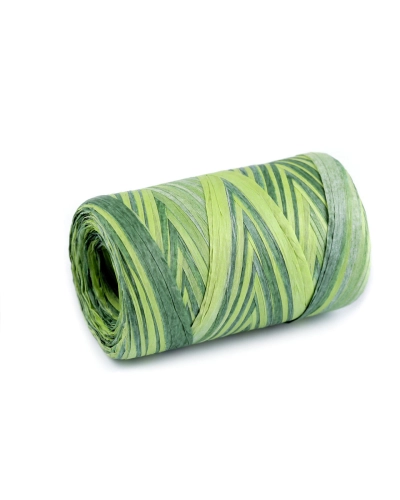 Rafie pentru impletit genti - multicolor natural, latime 5-8 mm - 1 buc. | Mimib