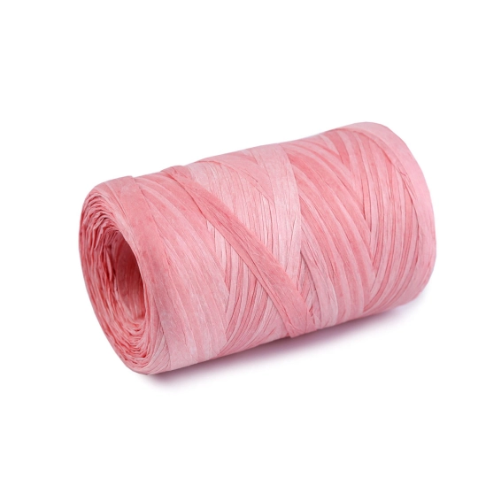 Rafie pentru impletit genti - multicolor natural, latime 5-8 mm - 1 buc. | Mimib