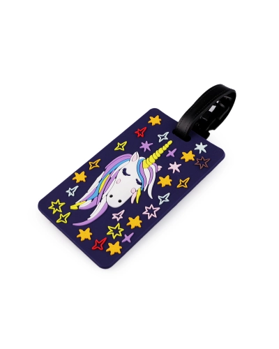 Etichetă nume / etichetă pentru bagaje bufniță, unicorn - 1 buc. | Mimib
