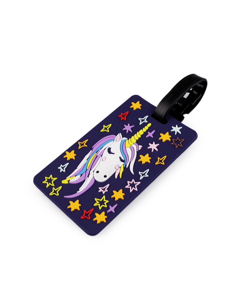Etichetă nume / etichetă pentru bagaje bufniță, unicorn - 1 buc. | Mimib