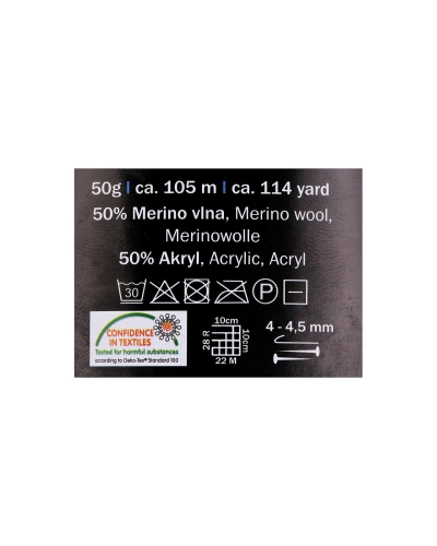 Fire de tricotat clasică Merino 50 g - 1 buc. | Mimib