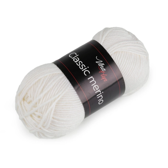 Fire de tricotat clasică Merino 50 g - 1 buc. | Mimib