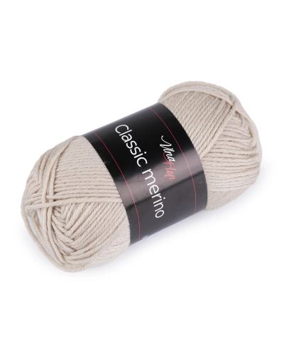 Fire de tricotat clasică Merino 50 g - 1 buc. | Mimib