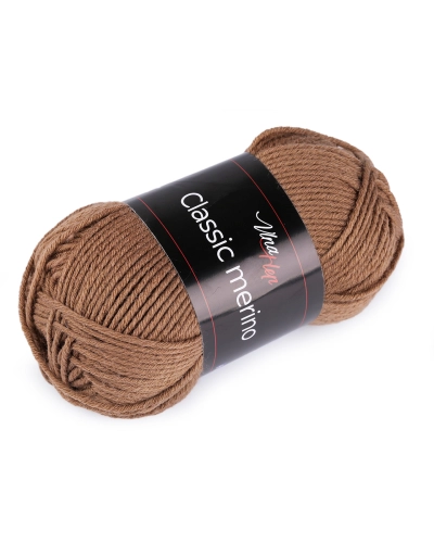 Fire de tricotat clasică Merino 50 g - 1 buc. | Mimib
