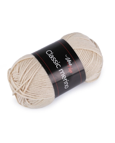 Fire de tricotat clasică Merino 50 g - 1 buc. | Mimib