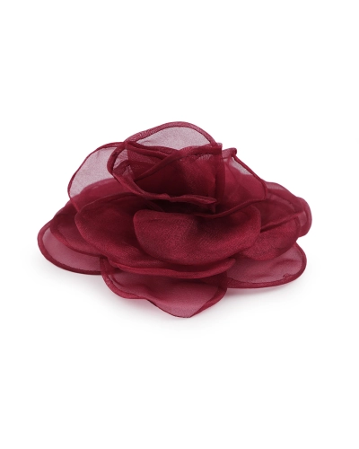 Brosa / podoaba capilara floare din organza Ø10,5 cm - 1 buc. | Mimib