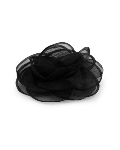 Brosa / podoaba capilara floare din organza Ø10,5 cm - 1 buc. | Mimib