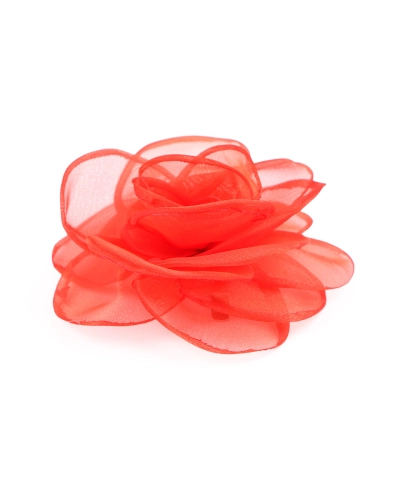 Brosa / podoaba capilara floare din organza Ø10,5 cm - 1 buc. | Mimib