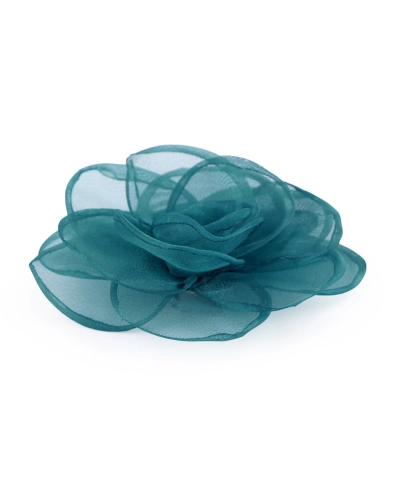 Brosa / podoaba capilara floare din organza Ø10,5 cm - 1 buc. | Mimib