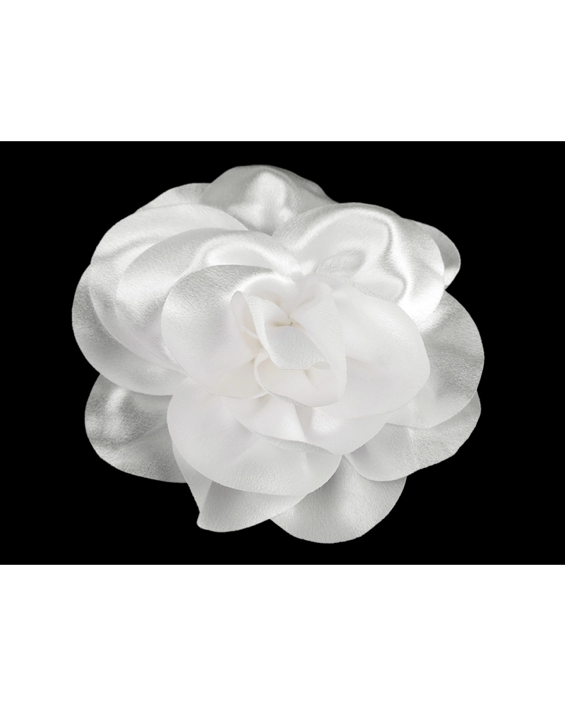 Brosa / podoaba capilara floare din satin Ø14,5 cm - 1 buc. | Mimib