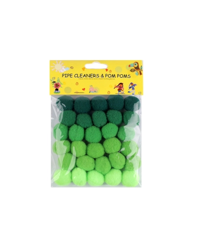 Pompoane mix culori Ø20 mm - 1 pungă | Mimib