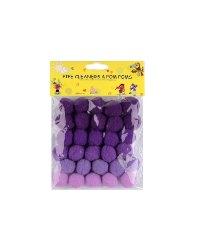 Pompoane mix culori Ø20 mm - 1 pungă | Mimib