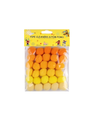 Pompoane mix culori Ø20 mm - 1 pungă | Mimib
