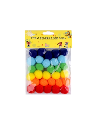 Pompoane mix culori Ø20 mm - 1 pungă | Mimib