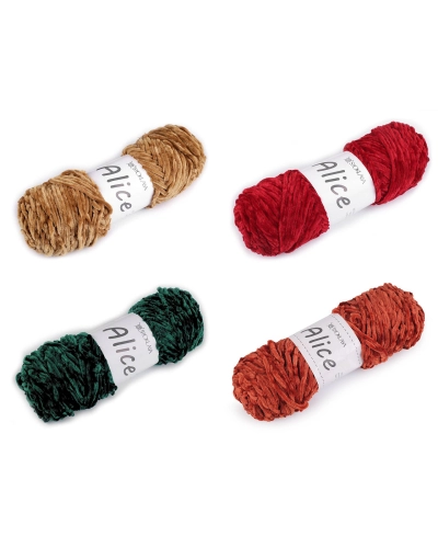 Fire de tricotat chenille Alice 100 g - 1 buc. | Mimib