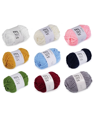Fire de tricotat chenille Elis 100 g - 1 buc. | Mimib