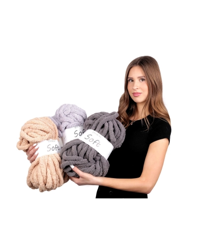 Fire de tricotat chenille Soft 250 g - 1 buc. | Mimib