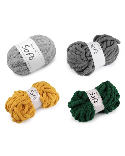 Fire de tricotat chenille Soft 250 g - 1 buc. | Mimib