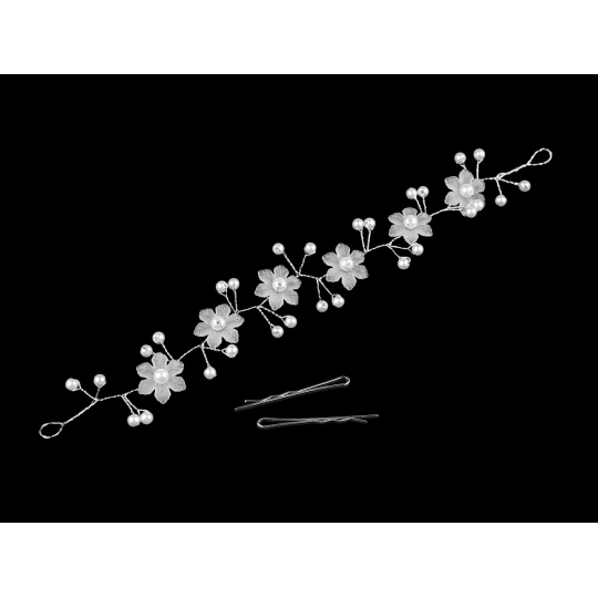 Ornament de par cu perle - 1 buc. | Mimib