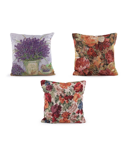 Fata de perna goblen flori 45x45 cm - 1 buc. | Mimib