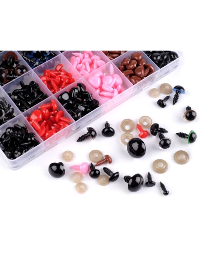Set de ochi si nasuri cu siguranță pentru jucării 420 seturi - 1 set | Mimib