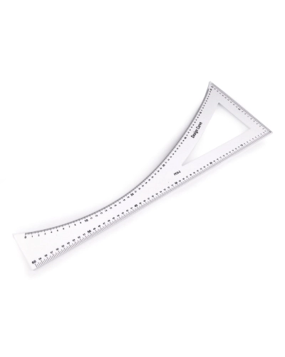 Krajčírsky príložník / pravítko dĺžka 60 cm - 1 ks