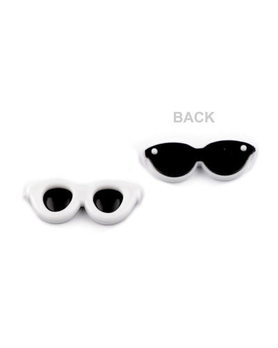 Mini ochelari pentru lipirea / decorarea figurinelor 30x12 mm - 10 buc. | Mimib