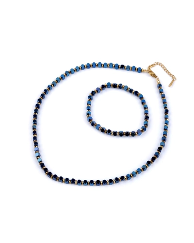 Set colier si bratara din hematit - 1 set | Mimib
