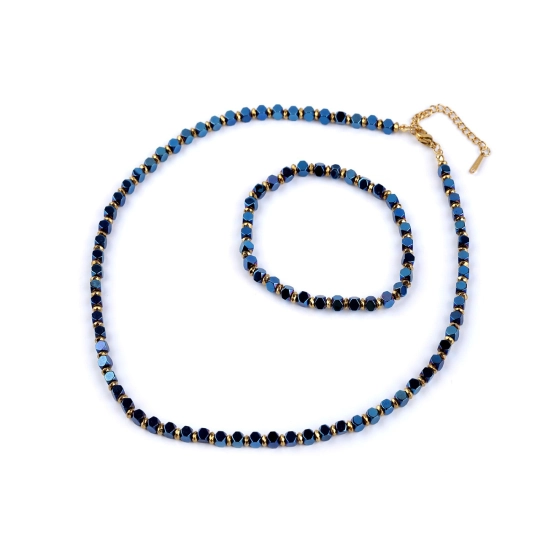 Set colier si bratara din hematit - 1 set | Mimib
