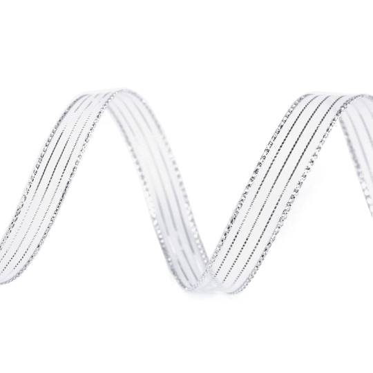 Stuha s lurexom šírka 10 mm - 45 m | Mimib