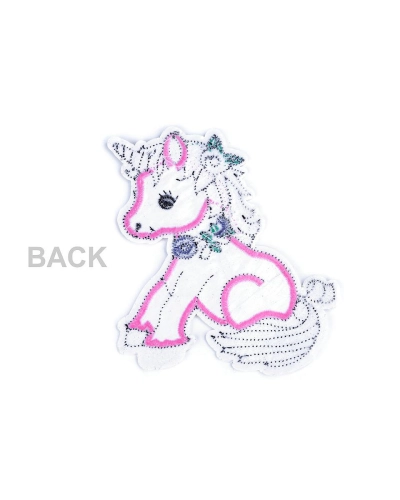 Aplicație termoadezivă cu paiete unicorn - 1 buc. | Mimib