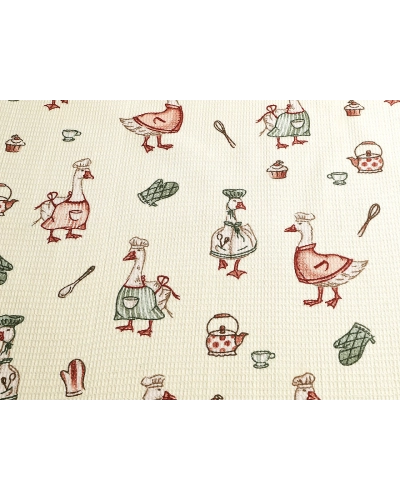 Țesătură din bumbac Waffle Pique - 1 m | Mimib