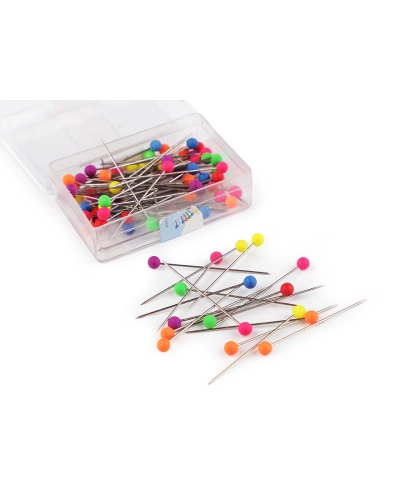 Bolduri cu cap din plastic, lungime 38 mm - 1 cutie | Mimib