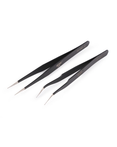 Penseta metalica cu varf subtire, dreapta, curbata, 13,5 cm - 1 buc. | Mimib
