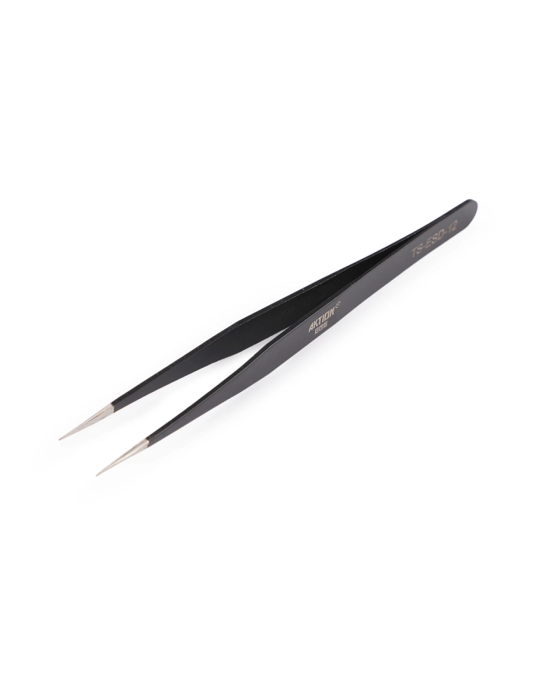 Penseta metalica cu varf subtire, dreapta, curbata, 13,5 cm - 1 buc. | Mimib